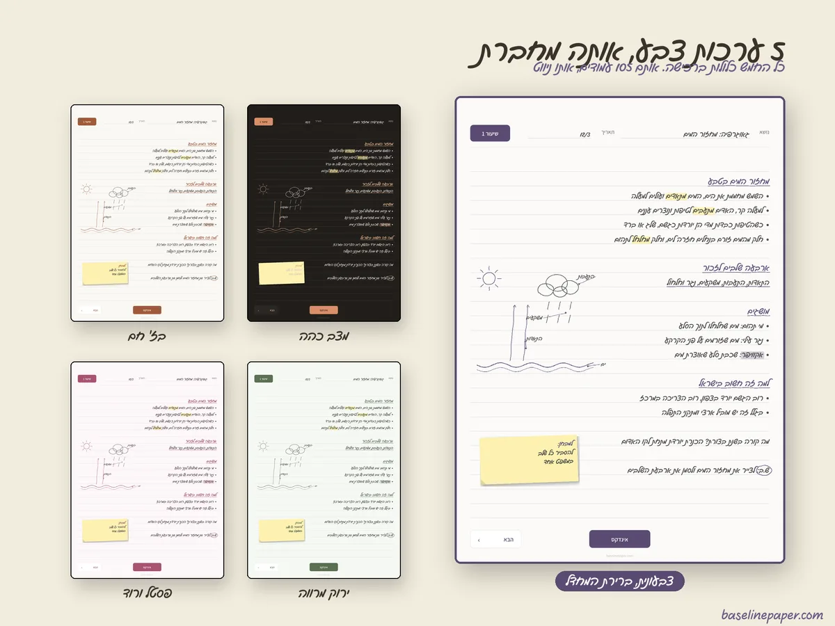 מחברת דיגיטלית בעברית, 4/5